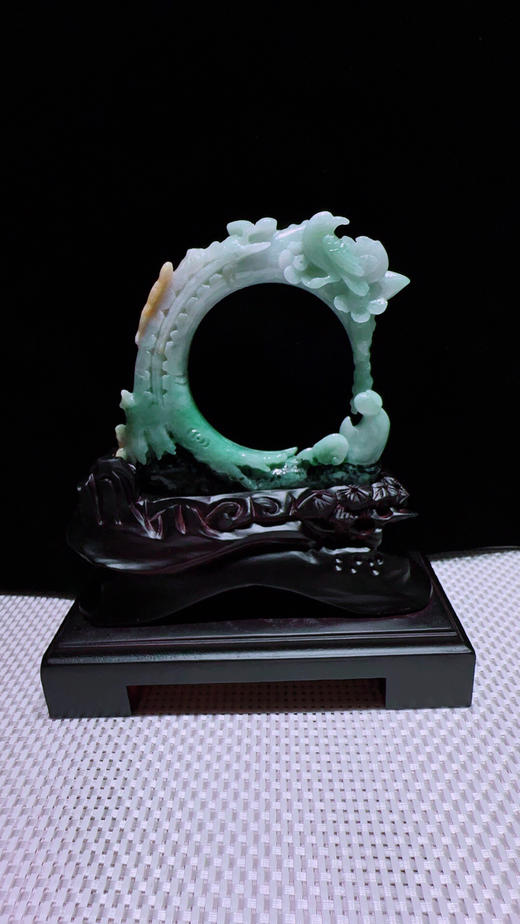 620303翡翠摆件【喜上眉梢】 商品图4