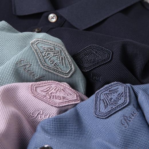 【双股丝光长绒棉】【100%棉】【新款DK】大依优型大码长袖Polo衫翻领纯棉男士加肥加大休闲大码男装宽松长袖体恤上衣 商品图1