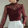 网纱肌底衣打底衫女秋冬内搭外穿蕾丝莫代尔高端紧身长袖上衣 商品缩略图2