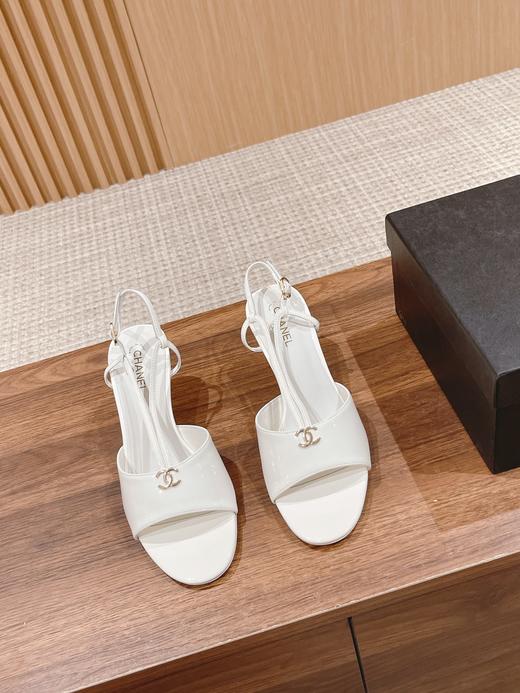 香奶奶 2023夏季珍珠中跟拖鞋 商品图2