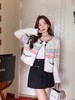 张心子【美少女学院】甜美减龄小香风针织短款外套女秋季新款开衫 U2408075 商品缩略图3