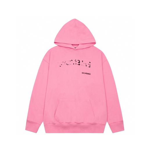 Balenci*/巴黎世* 模糊阴影LOGO 连帽卫衣 双色可选 （Y*BG） 商品图4