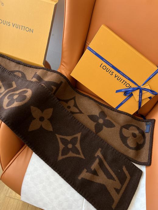 驴家羊绒锁边秀围巾（咖色）正品级 商品图3