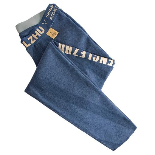 保暖男士秋裤字母印花潮流青年打底裤大码宽松舒适男款冬季内穿裤 商品图4