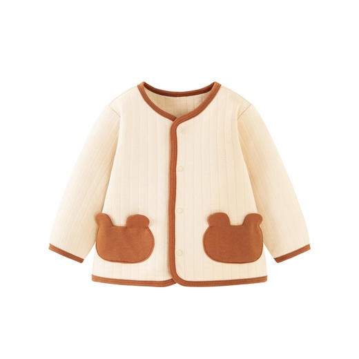 迷你巴拉冬季新款男女童柔软抓绒棉弹外套宝宝保暖厚款外衣 商品图4