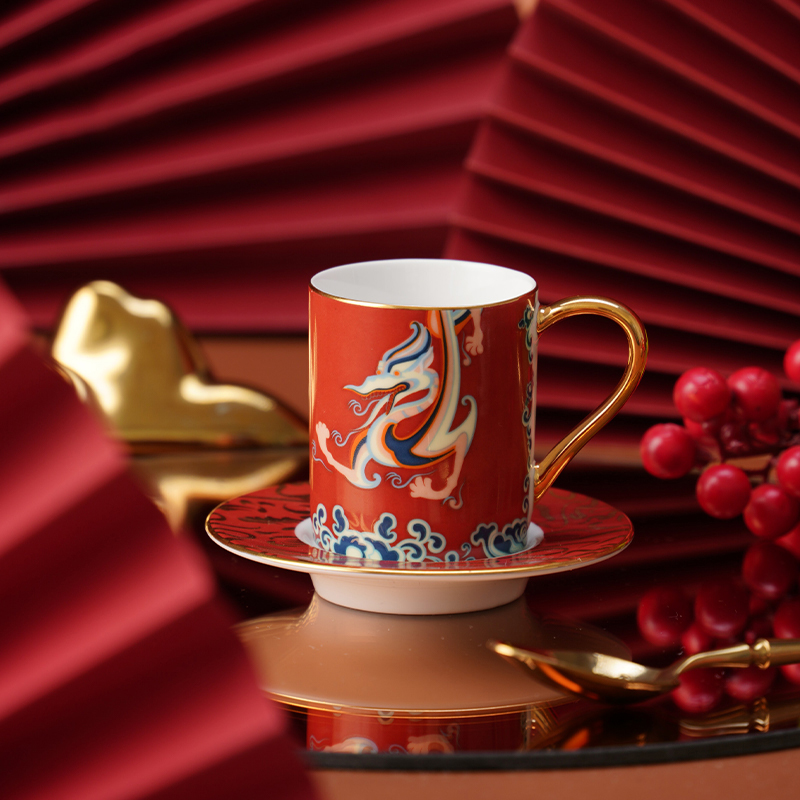 陶溪川 东方宇宙-腾龙浓缩咖啡杯碟