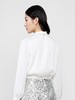 3楼FEXATA服饰(新百购) 法式提褶立领缎面衬衫 商品缩略图2