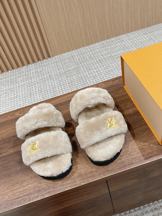 驴家 秋冬羊毛拖鞋 新品 皮毛一体羔羊毛（HD） 商品图3