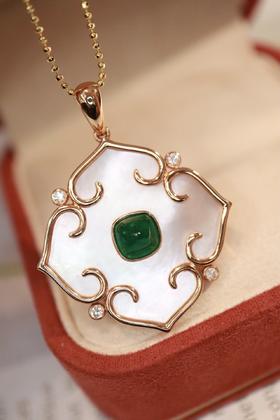 1.13ct 祖母绿吊坠