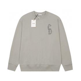 D家   23秋冬走秀款 CD刺绣圆领卫衣（Y*BG）