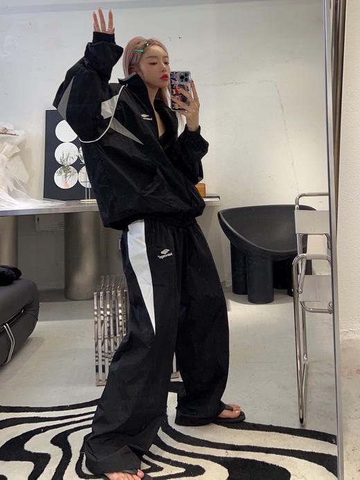 巴黎*家    新款拼接运动校服风衣长裤套装（Y*BG） 商品图4