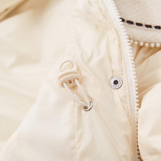 笛莎女童羽绒服2024冬季新款宝宝简约气质香风羽绒服 商品图3