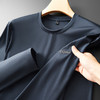 【Q】【冰丝】【新款DPF】大依优型大码长袖T恤圆领休闲加肥加大上衣男士胖子体恤打底 商品缩略图6