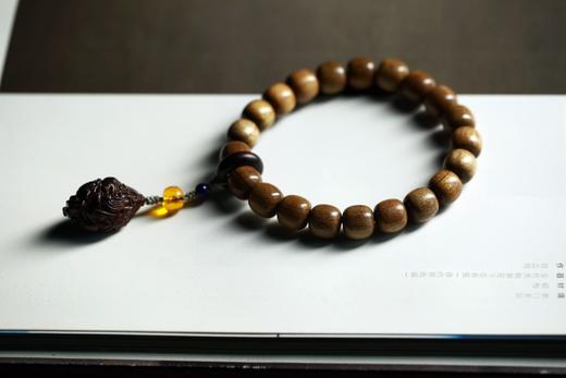 JSNM0101°紫檀财神+老料金丝楠手串 商品图2