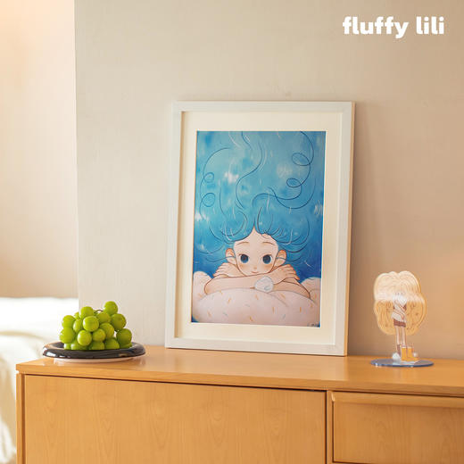 fluffy lili 白日梦小姐系列限量微喷复制画《蓝色角落》【本商品不支持用券】 商品图6