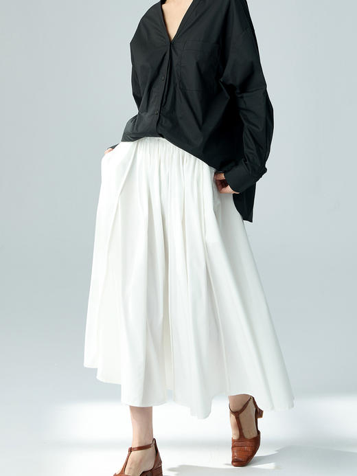 【E】稚佑||A字半身伞裙-小赫本 商品图2