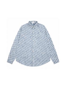 男士礼物专区·D家   22FW 老花满幅logo提花长袖牛仔衬衫（Y*BG）