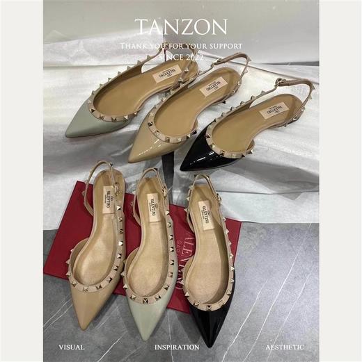 【 巨好】华伦天奴平跟后空凉鞋，简约而不简单的风格的，十分温婉甜美！ 商品图1