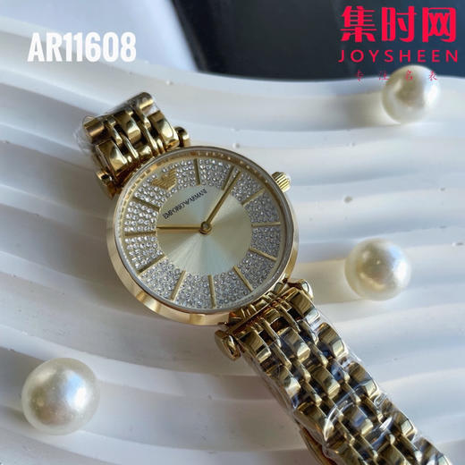 原单阿玛尼ARMANI 全金满天星 AR11608女士腕表
机芯：原装进口石英机芯 商品图4