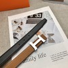 H家   女款  & Swift掌纹小牛皮和Epsom小牛皮双面头层皮腰带。 商品缩略图3