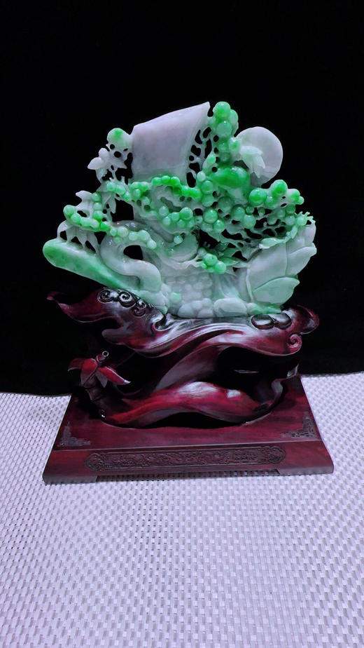 620291翡翠摆件【富贵满堂 节节高升】 商品图3