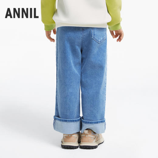 女童甜酷泡芙牛仔单裤安奈儿童装实体店同款XG436681 商品图2