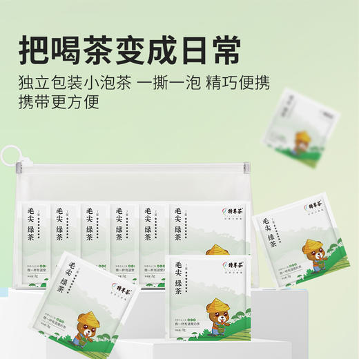 2026新茶7星毛尖独立小泡绿茶明前嫩芽3g*12袋 商品图1