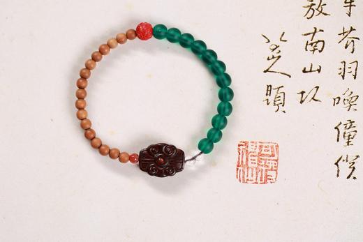LSTX0178°墨轩·老山檀香水晶手串 商品图0