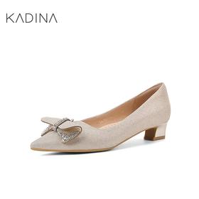 【KADINA】  AF3  卡迪娜24秋季新品尖头矮跟女鞋KL241 537