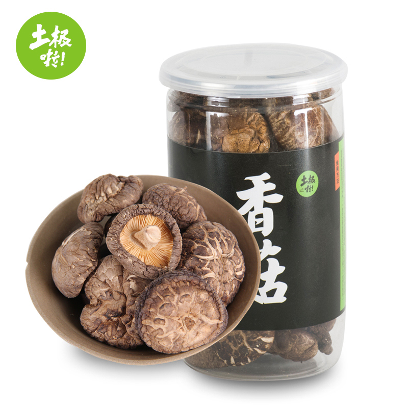 【自营】土极啦长白山香菇 100g*2罐	干货山货特产山珍凉拌营养健康JUNONG-028