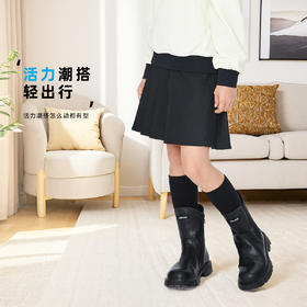 【实体店同款】女童学院风西装百褶裙半身裙2023年秋季新款安奈儿童装AG333650