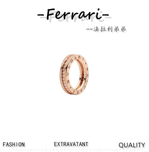 B家 可以订制真金真钻版本的，咨询客服！ 【V金二代精工版】B V满钻戒指】 商品图0