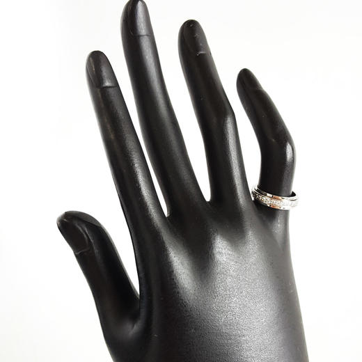 【95新】Piaget伯爵Possession时来运转系列18K白金单排满钻时来运转戒指中性款180824NJS14 商品图5