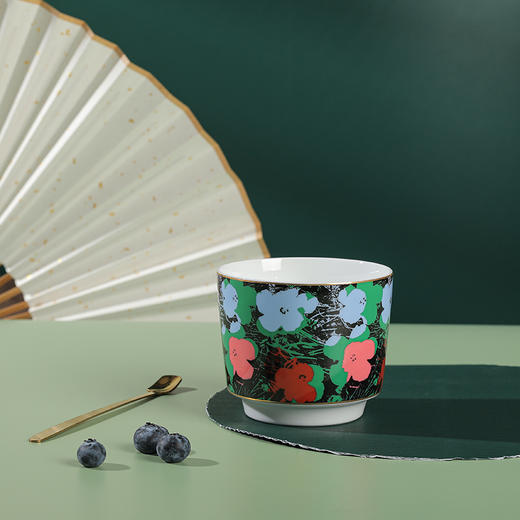 陶溪川 72亼-黑白鲜花水杯 商品图3