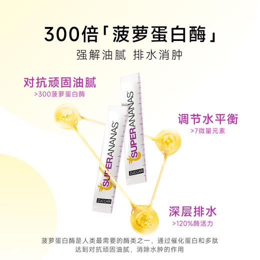 ZUCCARI 排油瘦体组合 金装版888代谢饮+菠萝消水宝 商品图3