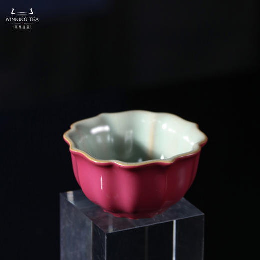 问鼎汝瓷鼎峰系列辛丑胭脂红宝相杯（缺货） 商品图1
