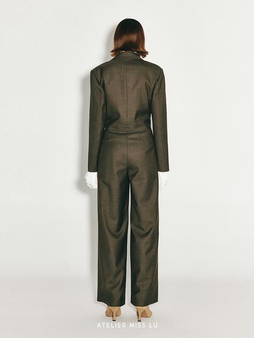 【沙漠骑士】翻领西装绵羊毛阔腿连体裤 商品图2