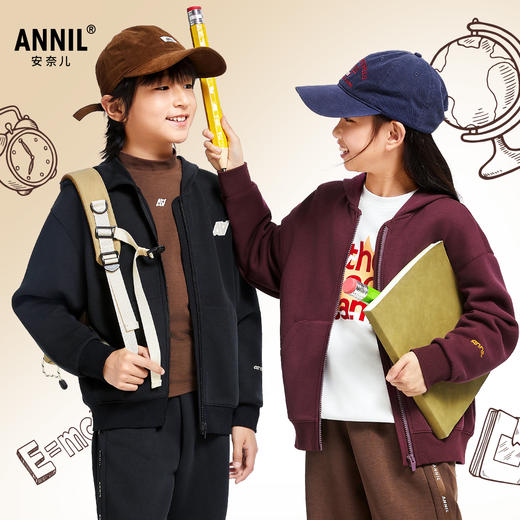 男女童针织外套秋季新款安奈儿童装EM435522 商品图1