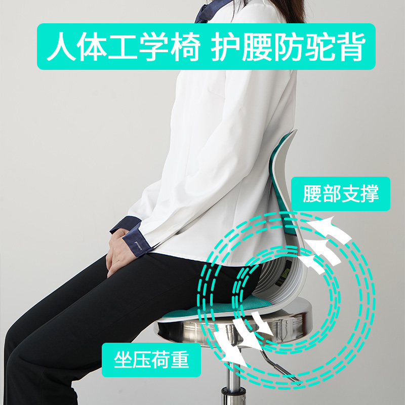 纸箱发货-思菲其丨护腰坐垫靠背一体人体工学坐椅子腰靠垫办公室工位久坐神器