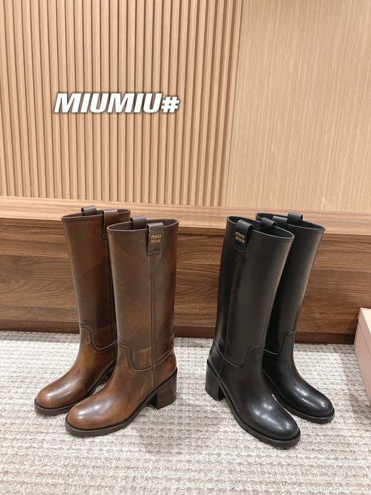 *# 缪家 新款粗高跟长靴 秋冬走秀新款直筒靴（HD） 商品图1