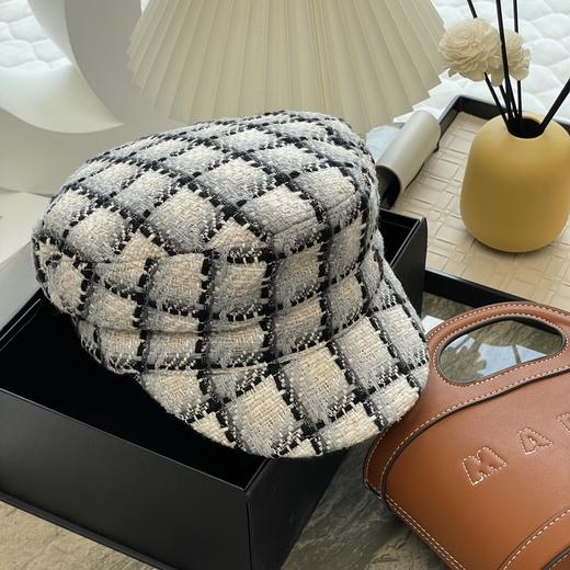 Chan*l 小香 高端定制奢 华报童帽 商品图1