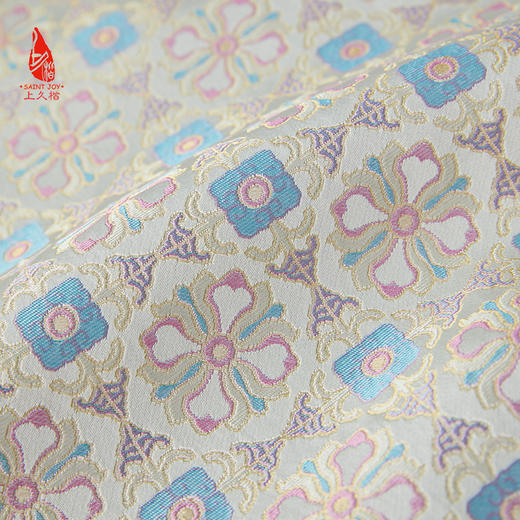 SAINTJOY/上久楷 女式宋锦马甲 中式上衣 中国风 复古 五彩团凤狮花卉锦CY1044207025 商品图8