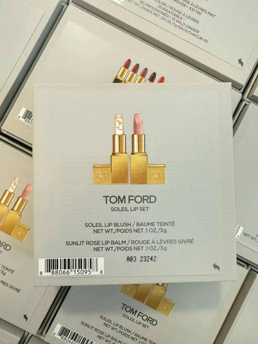 TF流光口红💄套装🎁Tom ford两个唇膏王炸的组合，两个都是唇膏哈😎3克×2支等于6g✔️✔️-2👍👍TOMFORD 限量款24K金箔✨变色润唇膏 商品图7