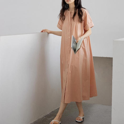 裁缝学苑AQ344中长款收腰系带短袖连衣裙纸样衬衫裙女装裙子样板 商品图5