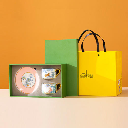 陶溪川 陶溪花园-粉色丛林咖啡对杯 商品图4