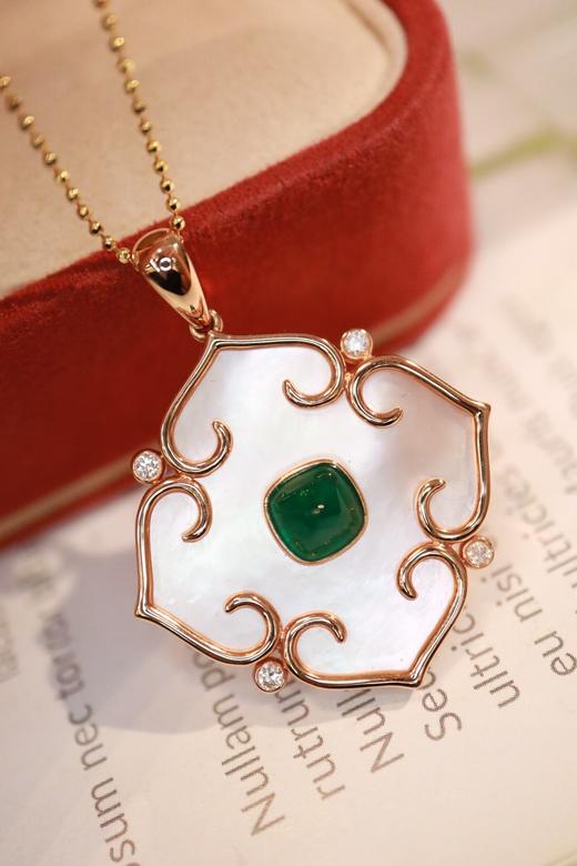 1.13ct 祖母绿吊坠 商品图4