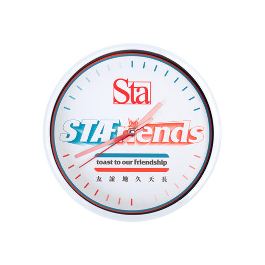 STA2024生活周边STAFRIENDS墙挂装饰石英钟表 商品图2