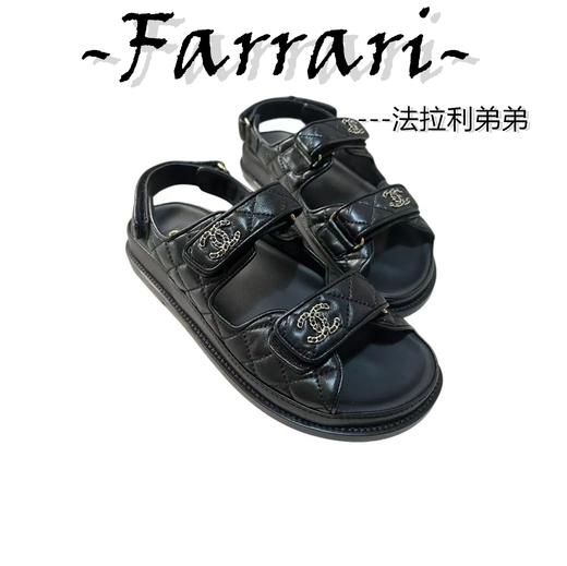 小香 穿皮魔术贴沙滩鞋 商品图0