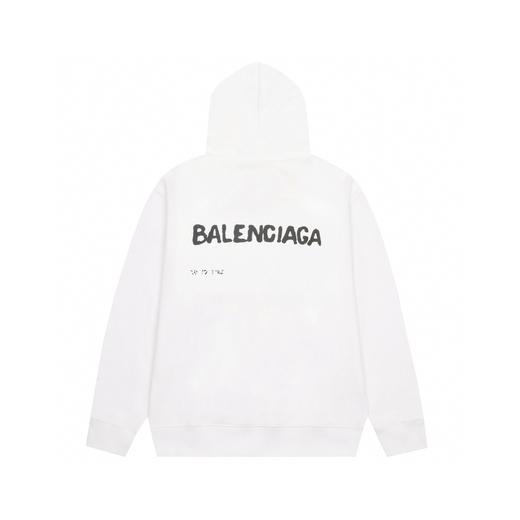 Balenci*/巴黎世* 模糊阴影LOGO 连帽卫衣 双色可选 （Y*BG） 商品图1