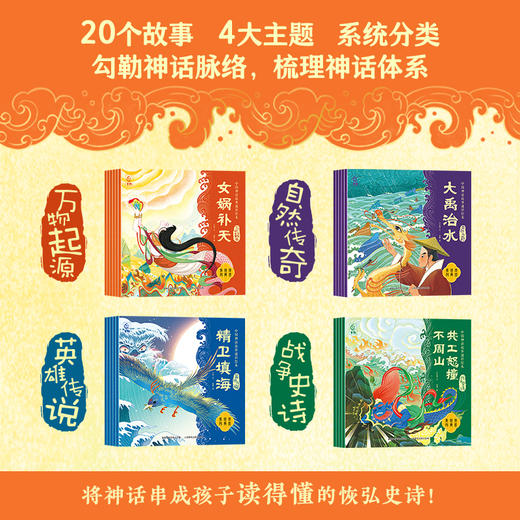 《中国神话故事通识绘本》全20册 | 冰心儿童文学奖名家出品， 商品图4